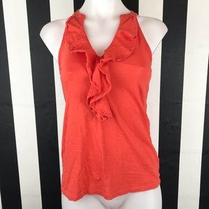 5 for $25 Lilly Pulitzer Shay Ruffle Orange Tank